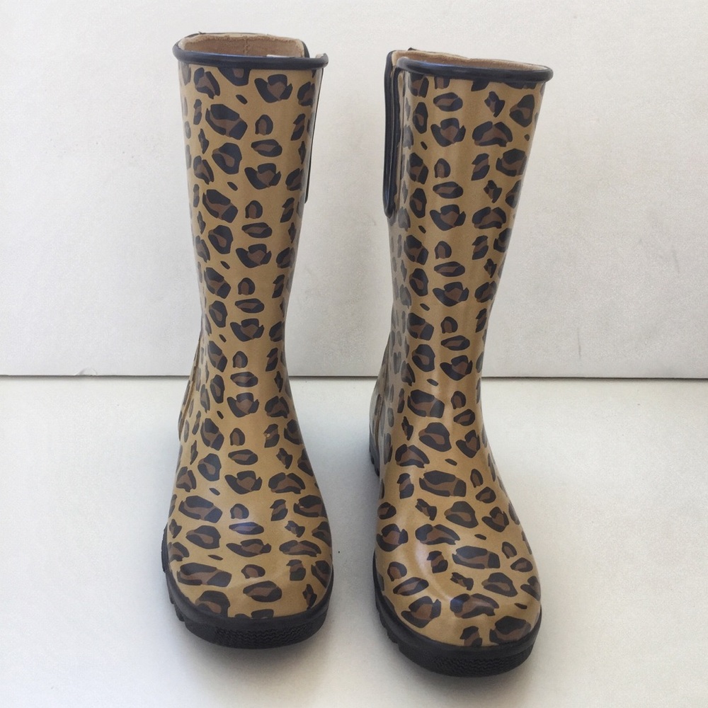 Sperry Top-Sider Womens Rainboots SZ 6M Leopard